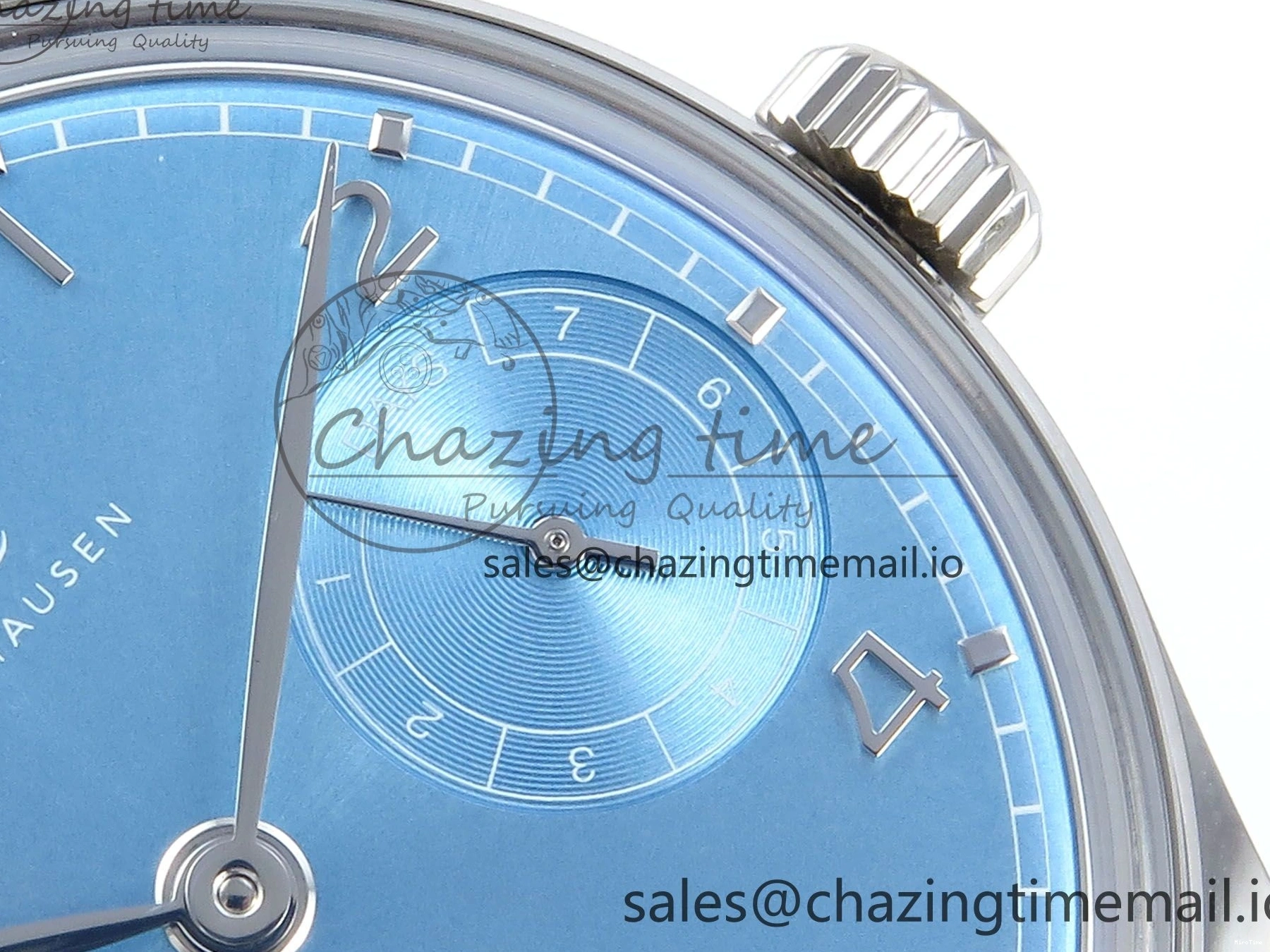 MIROTIME 0506 FashionForward Portugieser Auto IWC0562D APSF 1:1 Best Edition Light Blue Dial on SS Bracelet A 6994